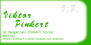 viktor pinkert business card